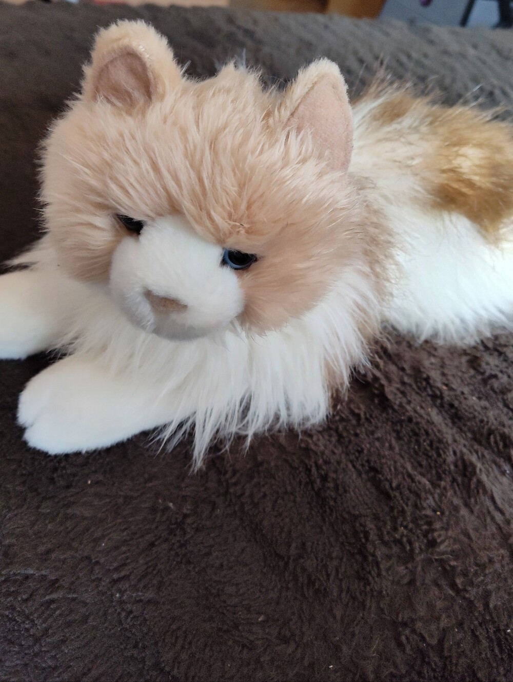 Plush Cream & White  Douglas Cat Plush Soft